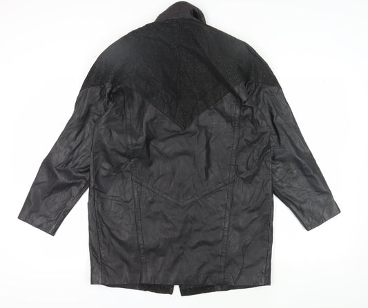 Global Identity Women's Black Leather Jacket L