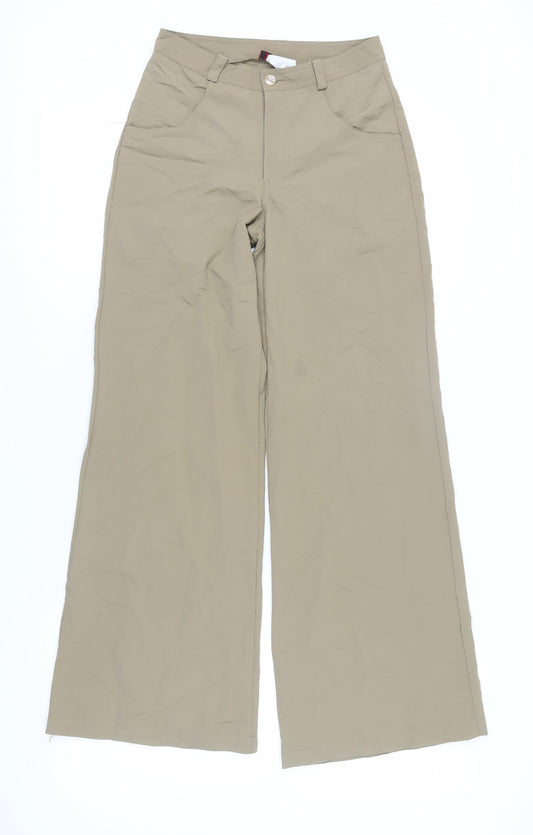 Red Rock Womens Beige Wide-Leg Trousers XS