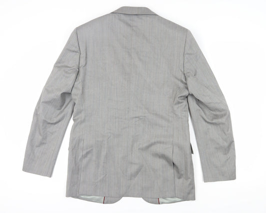 Antich England Men's Grey Wool Blazer Size 38R