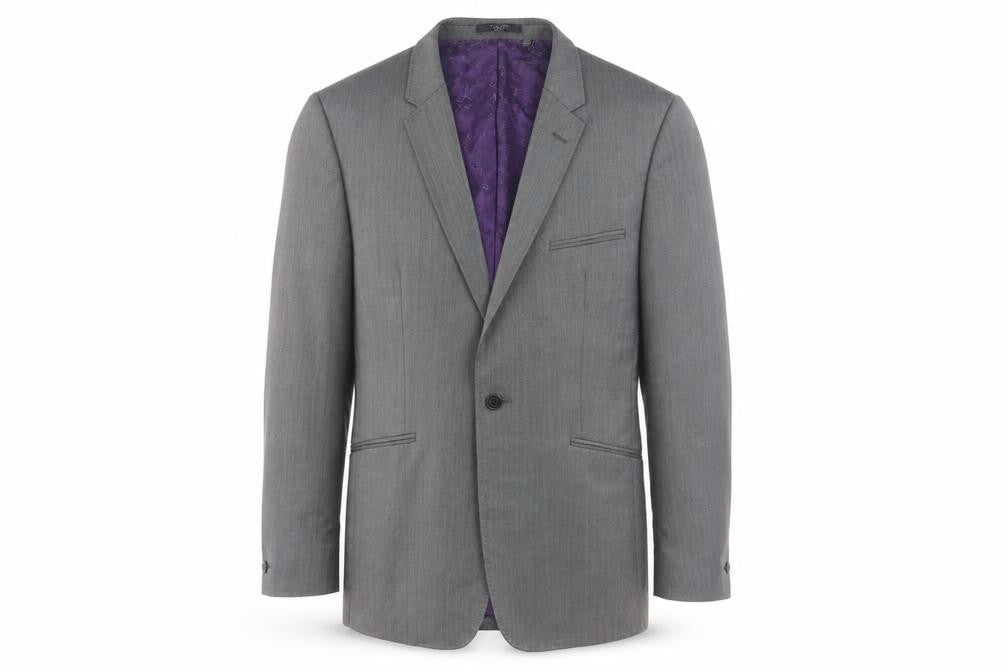 Mens 40 Chest Regular Ted Baker Grey Two-Button Blazer