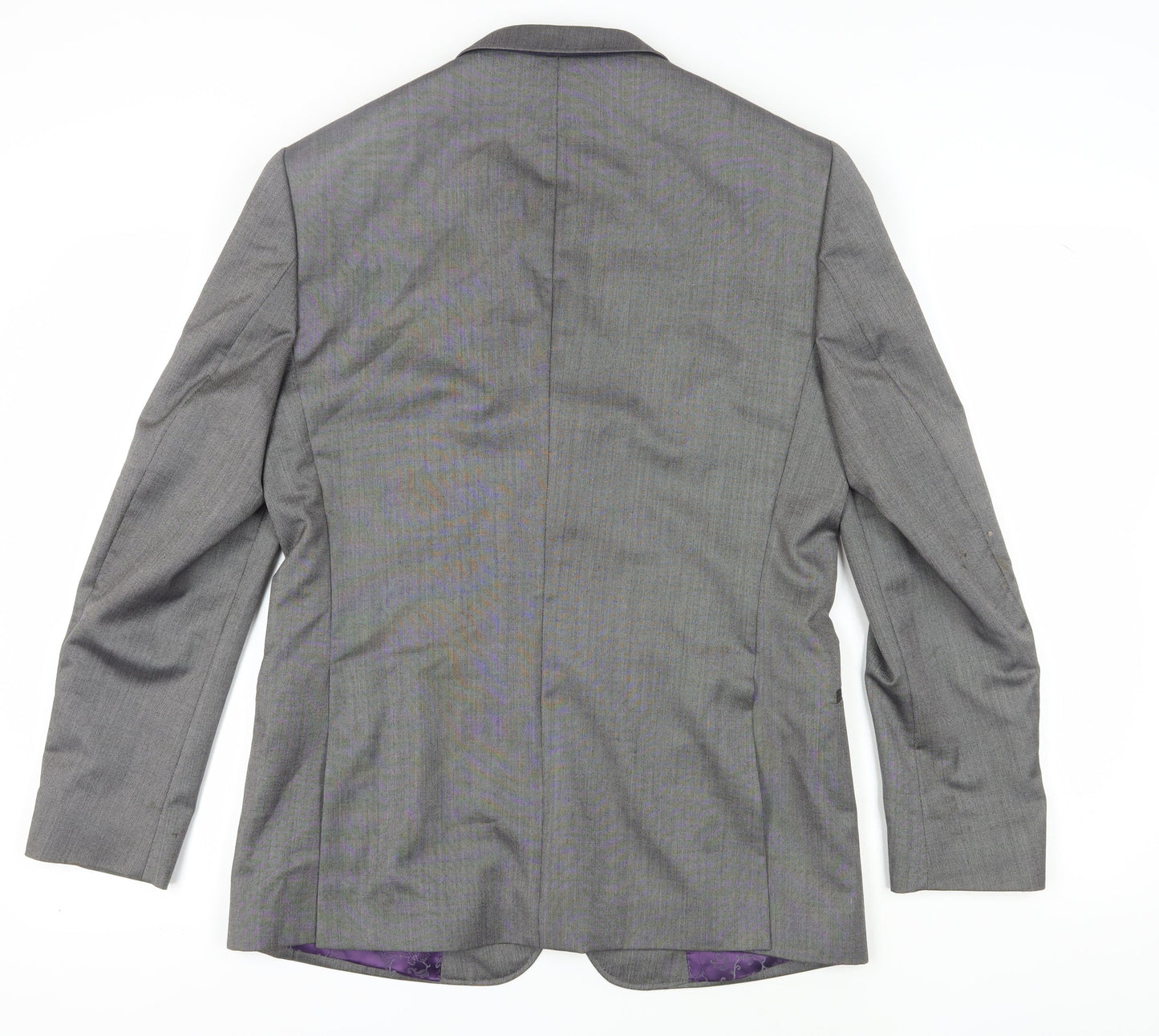Ted Baker Men's Grey Blazer, Size 40R, Wool-Silk