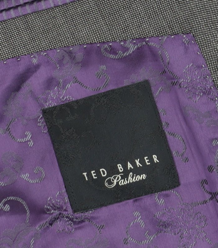 Ted Baker Men's Grey Blazer, Size 40R, Wool-Silk