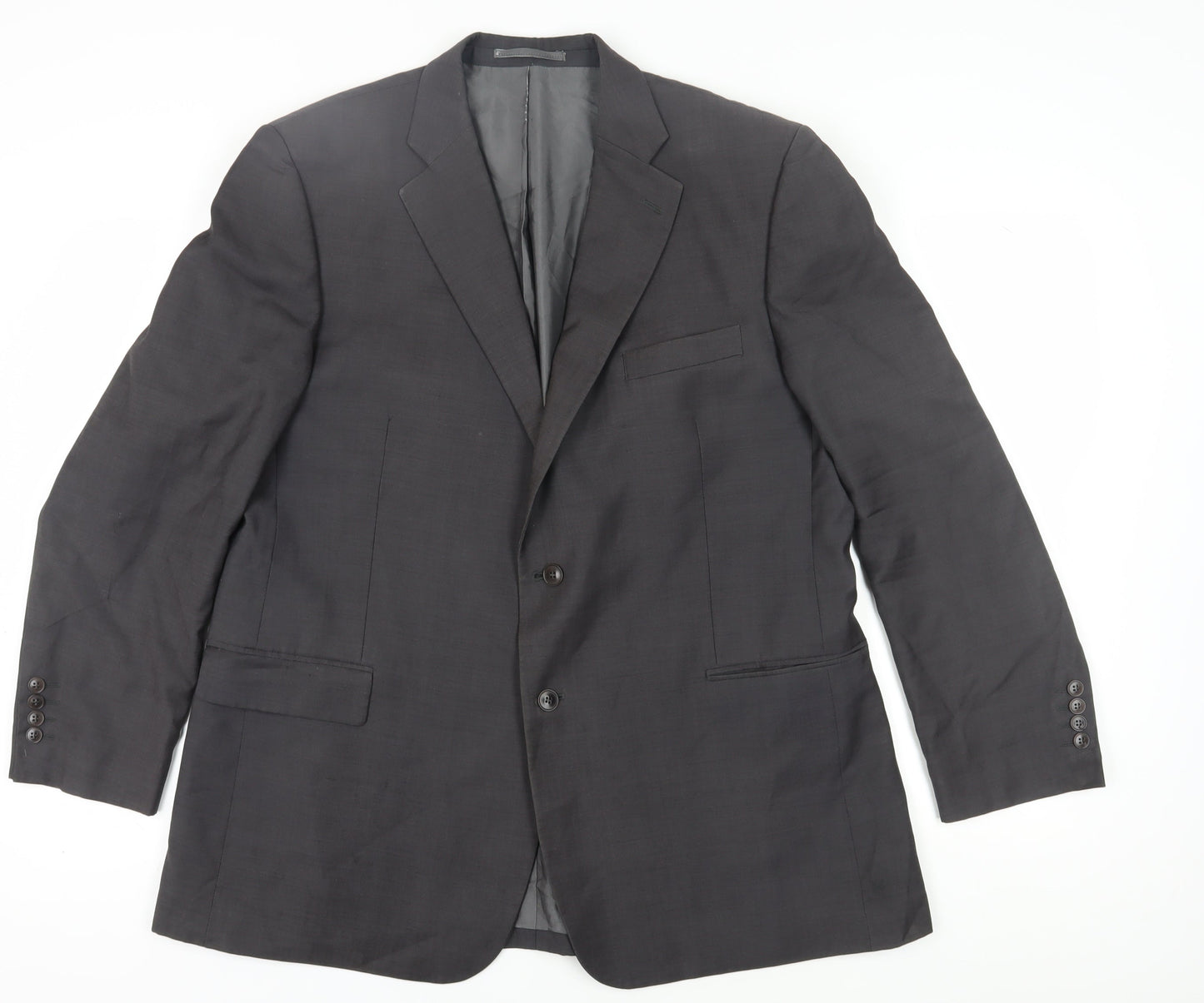 Pierre Cardin Men's Black Wool Suit Jacket Size 46R