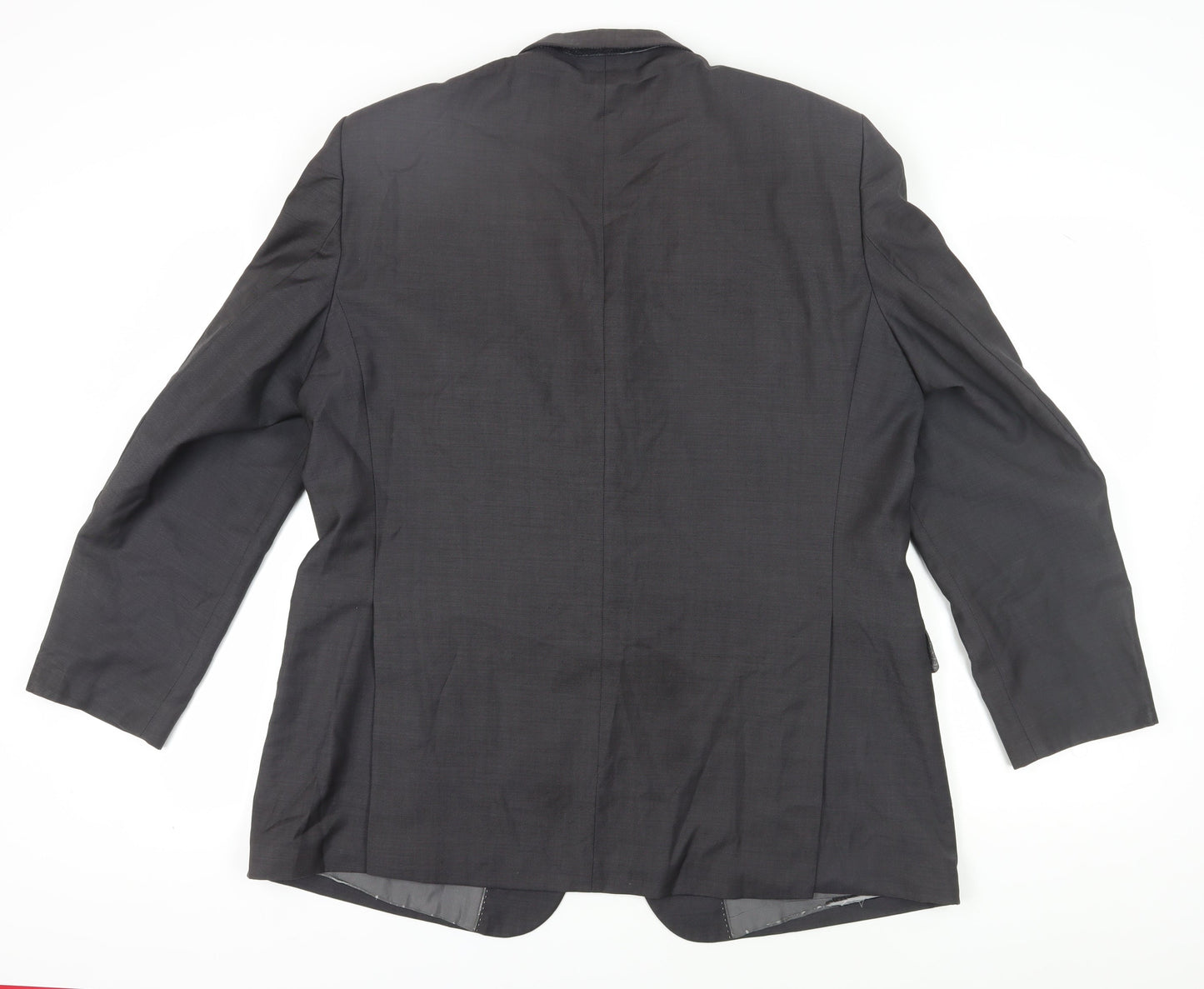 Pierre Cardin Men's Black Wool Suit Jacket Size 46R