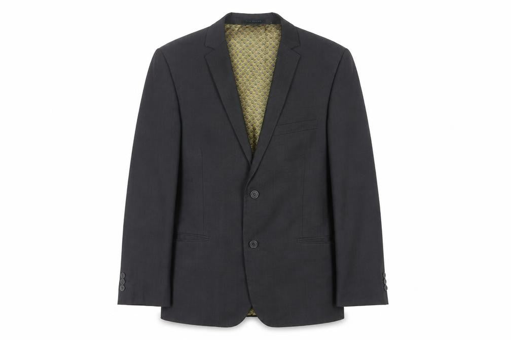 Mens 40 Chest Regular Ted Baker Black Two-Button Blazer