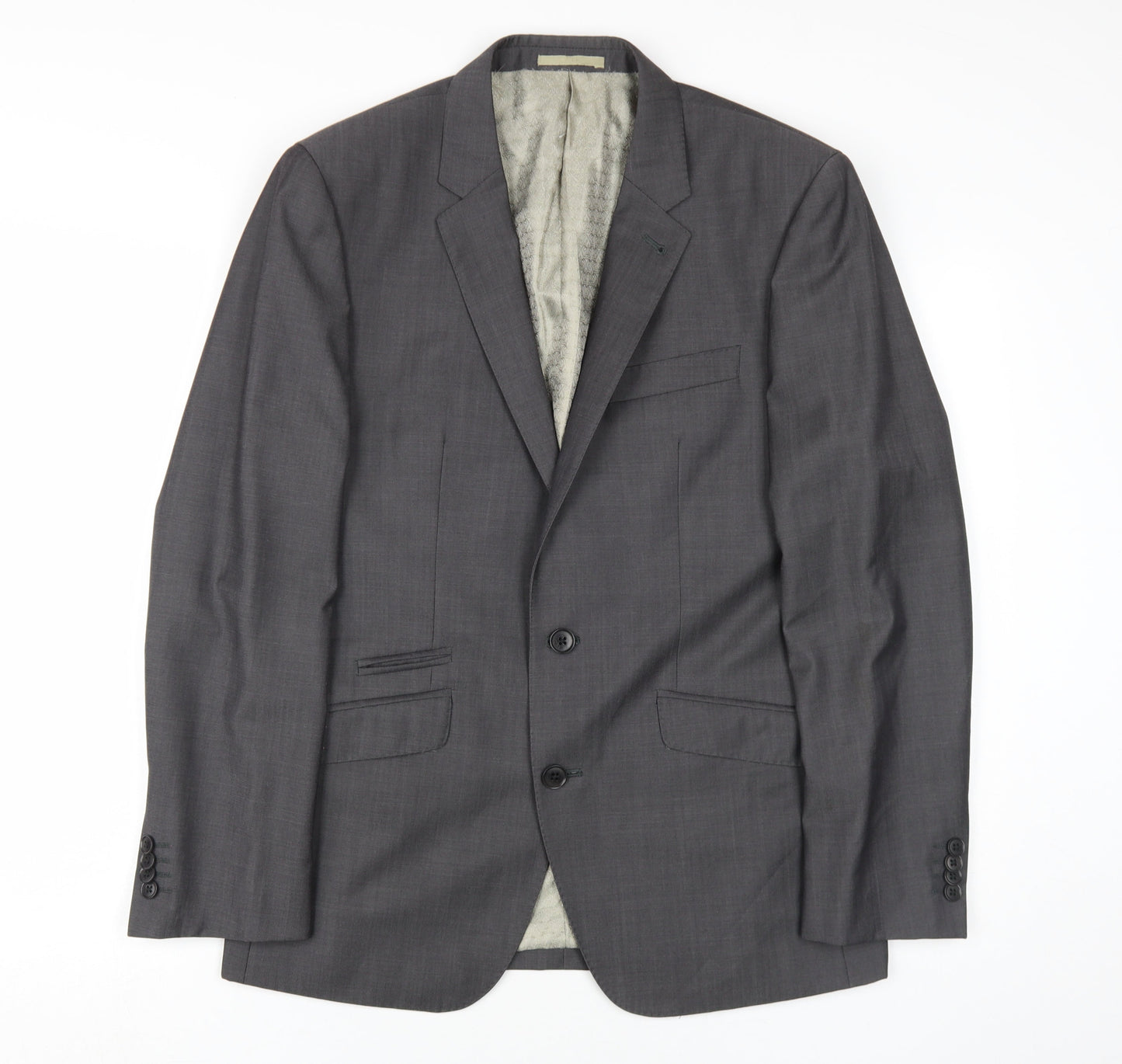 Next Men's Grey Blazer Single-Breasted 38S