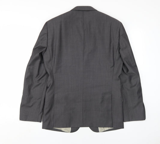 Next Men's Grey Blazer Single-Breasted 38S
