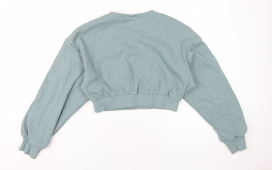 BO+TEE Womens Blue Pullover Sweatshirt L