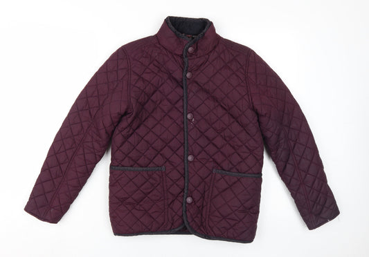 Next Boys Burgundy Quilted Puffer Jacket 12 Years
