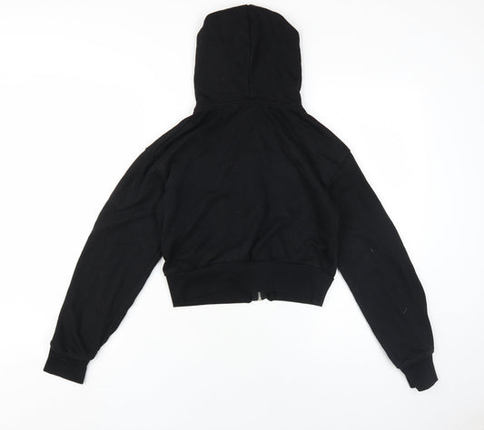 boohoo Women's Black Full Zip Hoodie Size 10