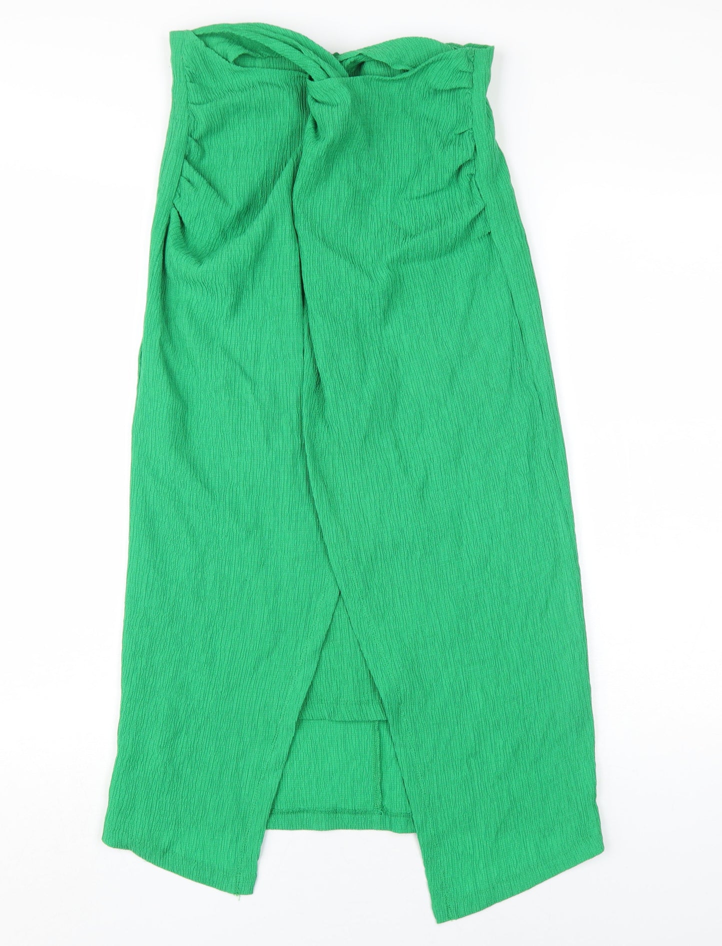Stradivarius Women's Green Midi Pencil Skirt, Size M