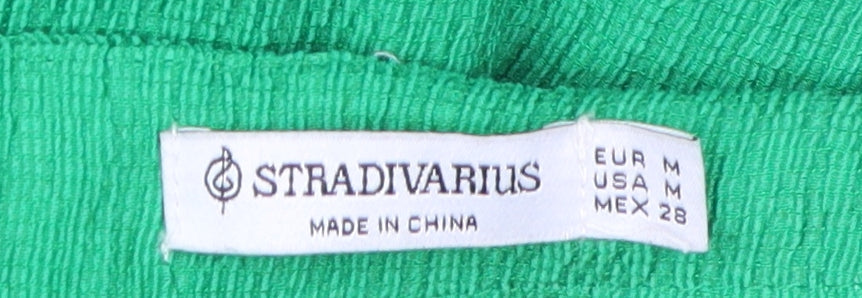 Stradivarius Women's Green Midi Pencil Skirt, Size M