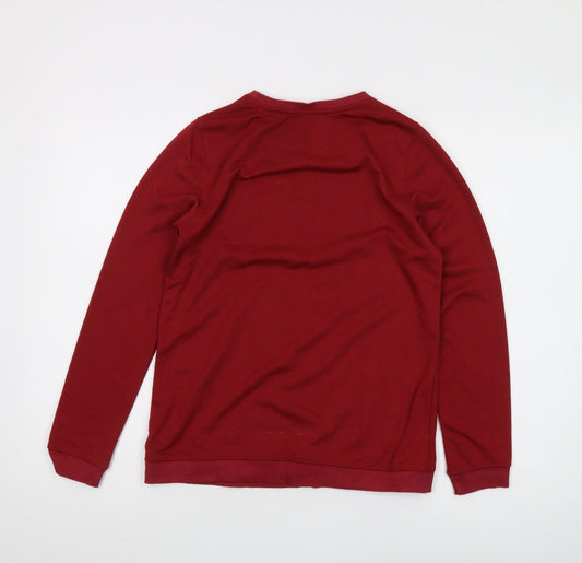 Metronaut Unisex Red Pullover Sweatshirt S