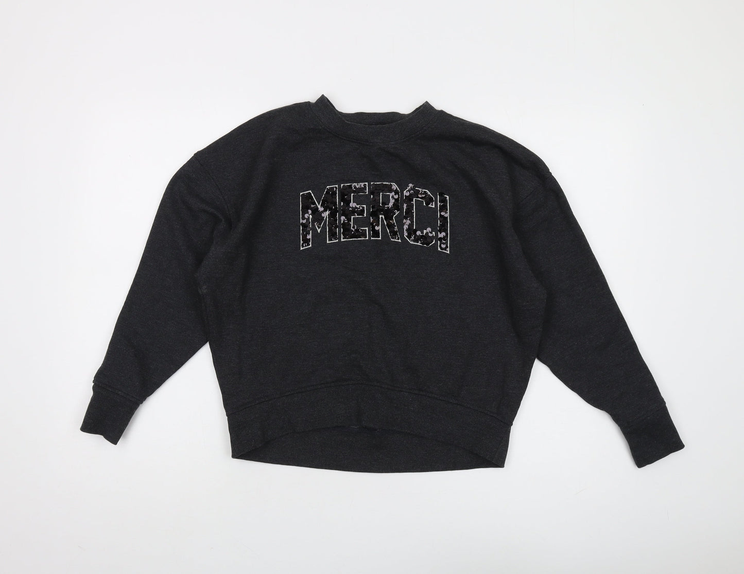 Next Petite Women's Black Pullover Sweatshirt XS