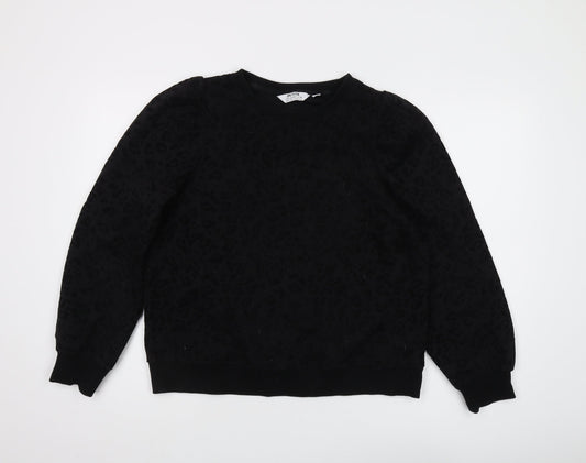 Dorothy Perkins Women's Black Animal Print Sweatshirt Size 14