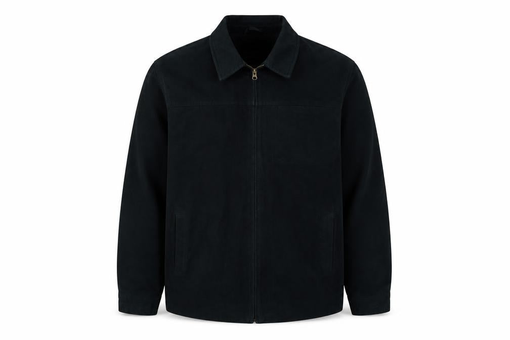 Burton Men's Black Cotton Jacket - Large, Zip Closure