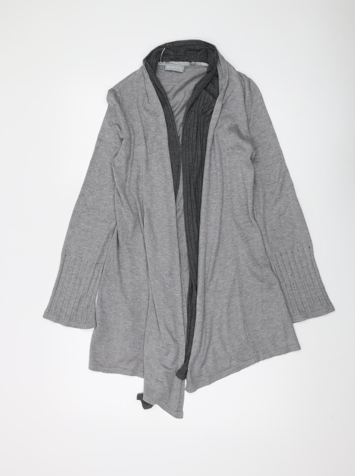 Per Una Women's Grey Cardigan Size 10 Regular