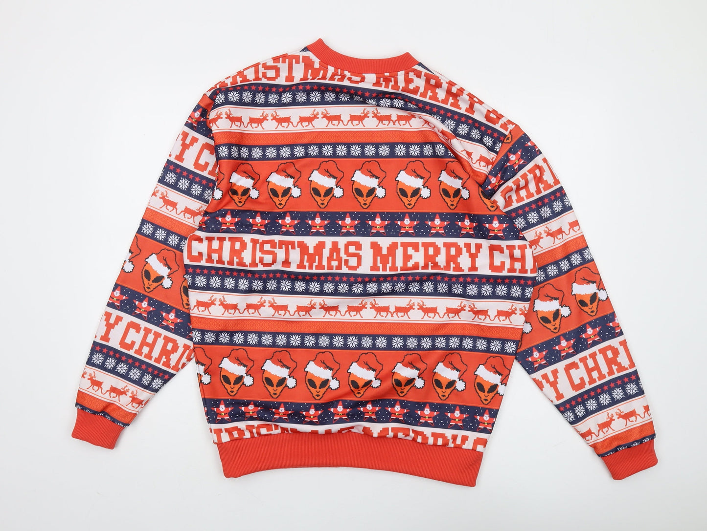 Asos Men's Christmas Alien Sweatshirt XS Multicoloured