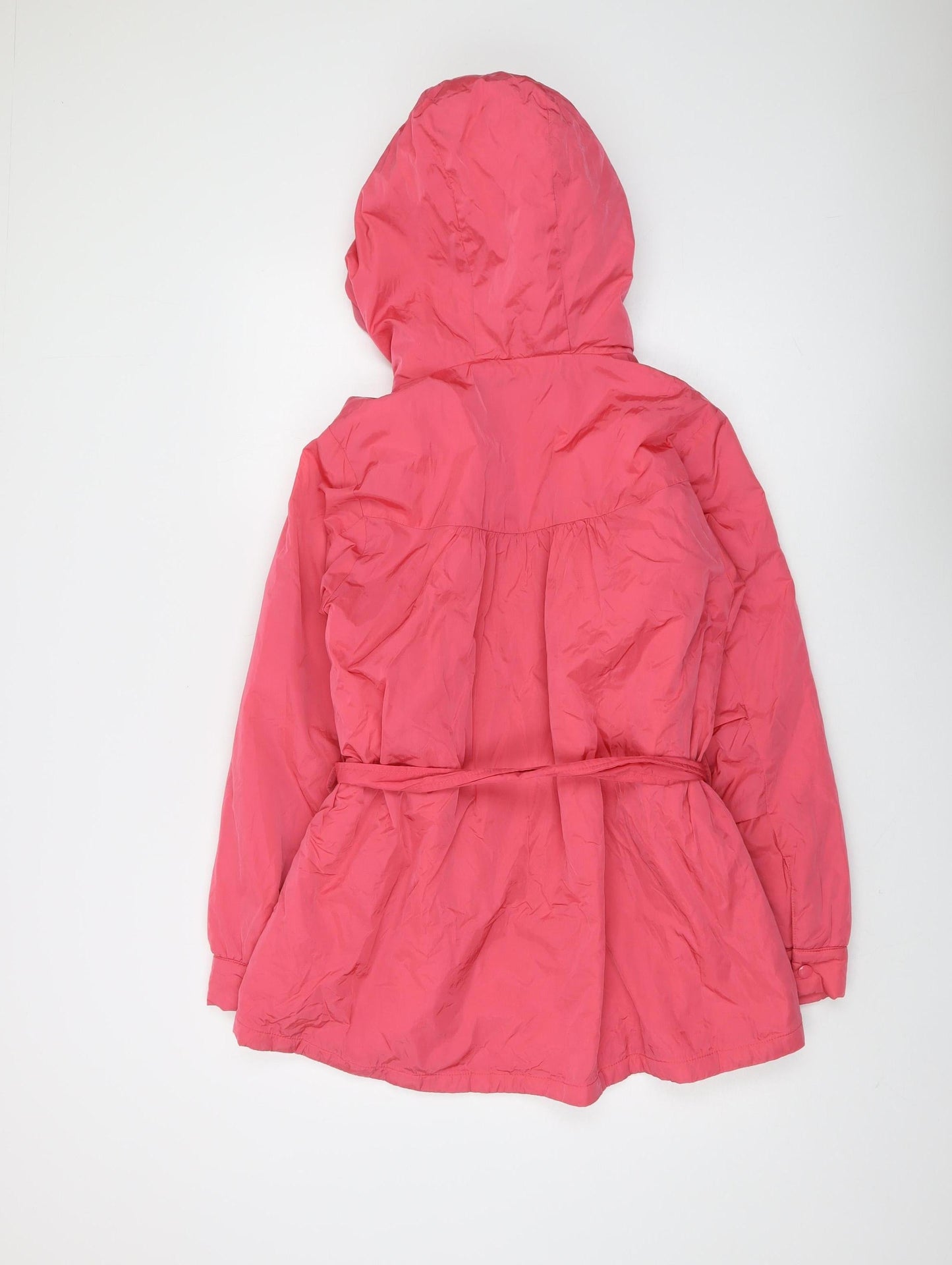 Next Women's Pink Anorak Jacket, Size 12, Hooded & Belted