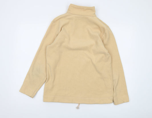 Tony Brown Unisex Beige Fleece Zip Pullover Sweatshirt M