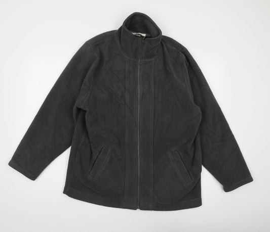 Cotswold Collections Black Full Zip Fleece Sweatshirt L