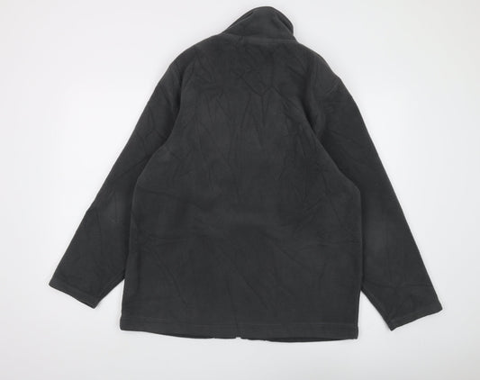 Cotswold Collections Black Full Zip Fleece Sweatshirt L