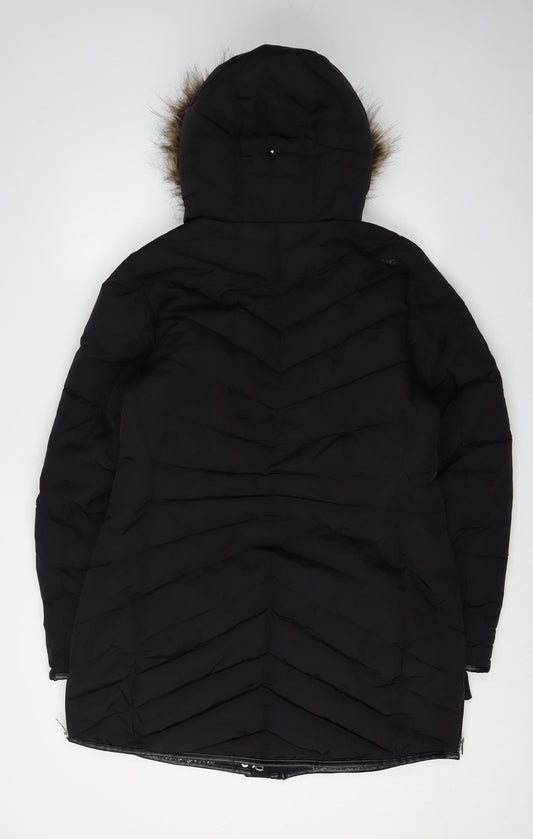 Dare 2b Women's Black Parka Coat, Size 16, Winter Ready
