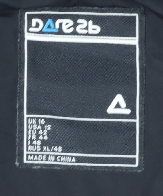 Dare 2b Women's Black Parka Coat, Size 16, Winter Ready
