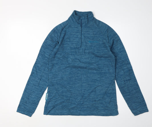 Mountain Warehouse Blue Women's Henley Hoodie Size 8