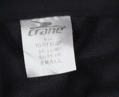 Crane Women's Black Fleece Jacket S Casual Full Zip