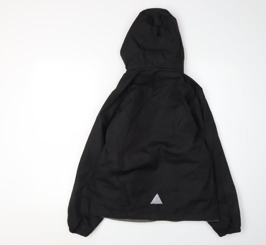 Result Boys Black XL Hooded Jacket Waterproof Casual
