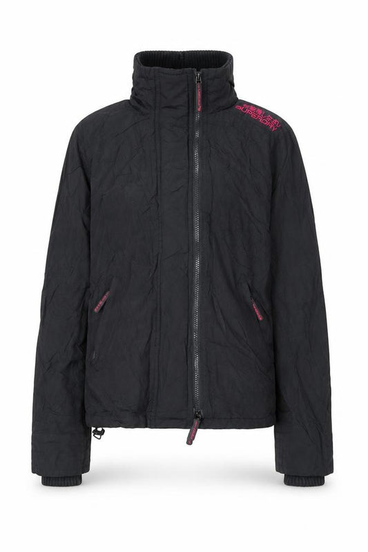 Womens UK Size S Regular Superdry Black Nylon Blend Jacket