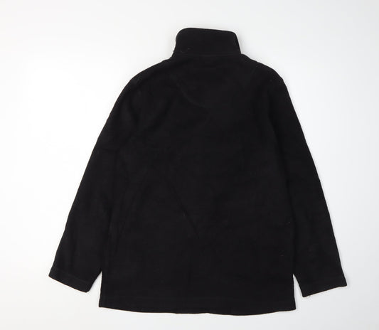 nx Women's Black Fleece Jacket S Casual Zip Pockets