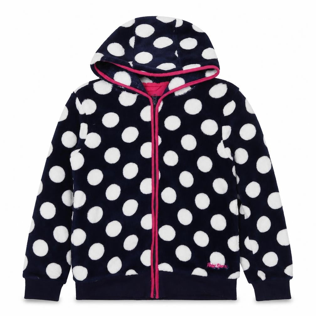 Peter Storm Girls Multicoloured Full Zip Polka Dot Hoodie 9-10 Years