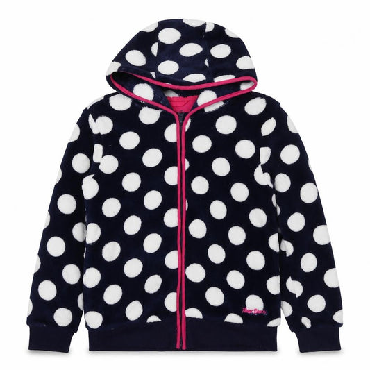 Peter Storm Girls Multicoloured Full Zip Polka Dot Hoodie 9-10 Years