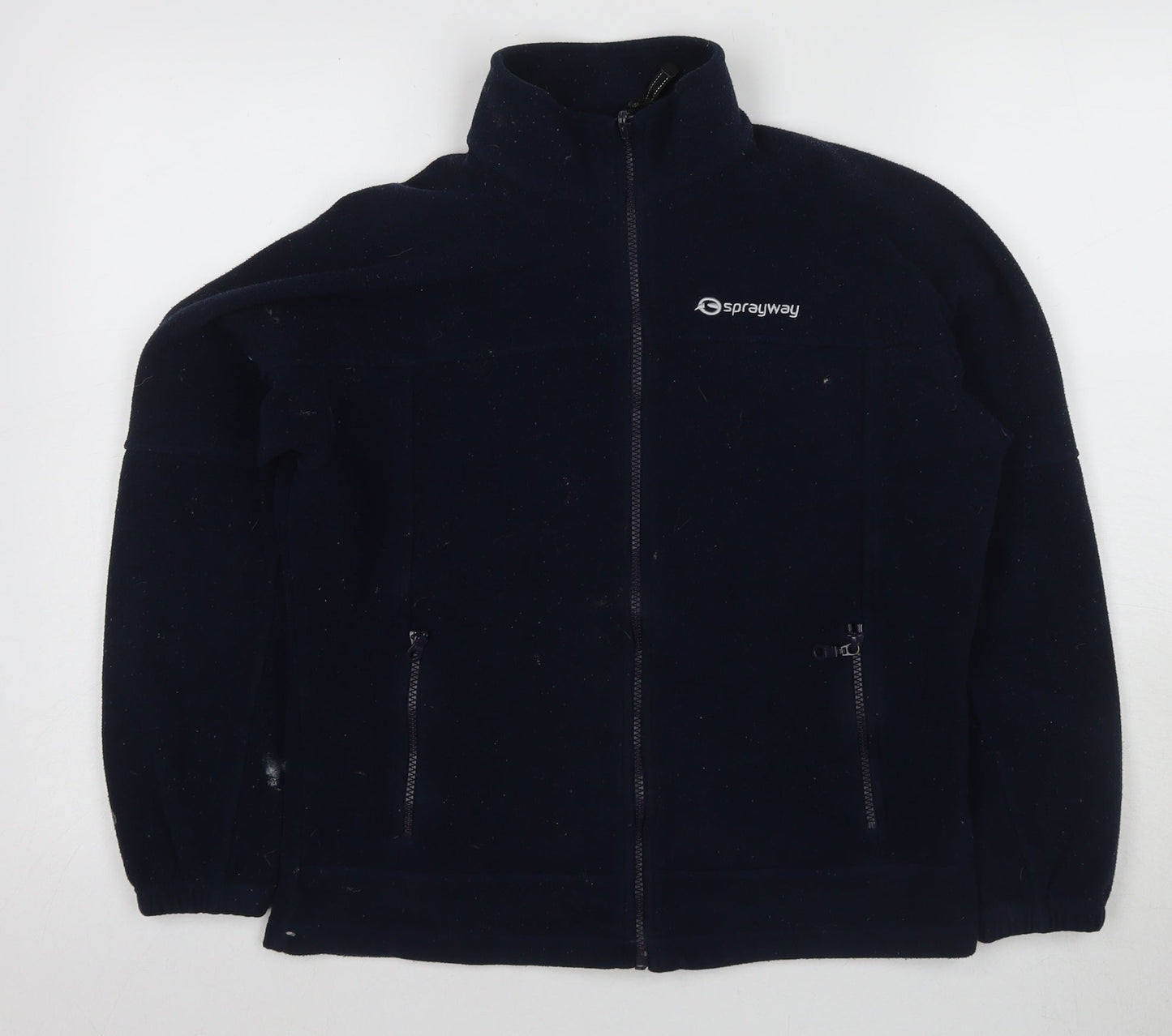 Sprayway Boys Black Fleece Jacket Size 12 Full Zip