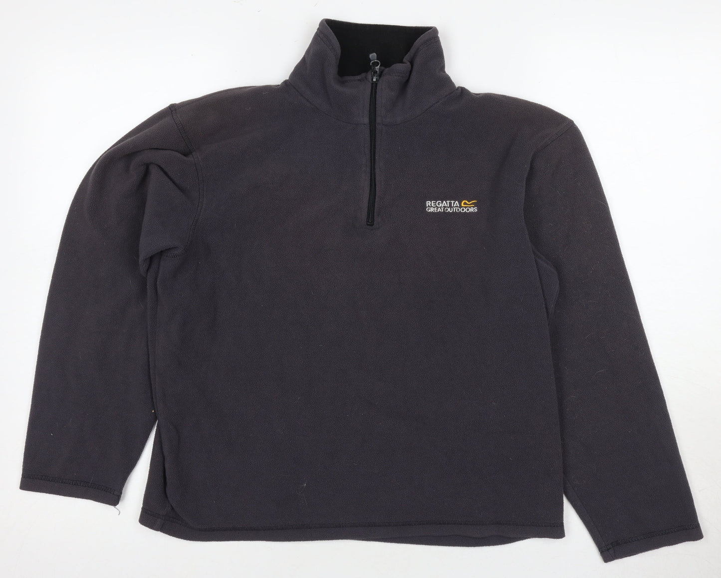 Regatta Men's Black 1/4 Zip Fleece Sweatshirt S