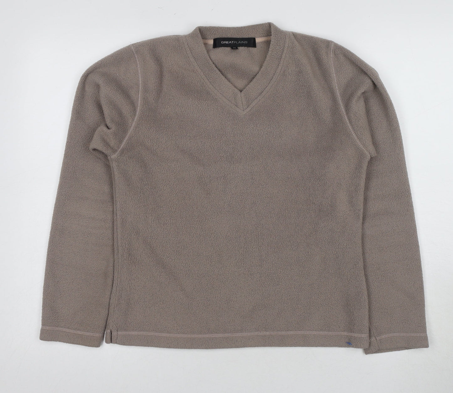 Great Plains Women's Grey Medium V-Neck Pullover Sweatshirt
