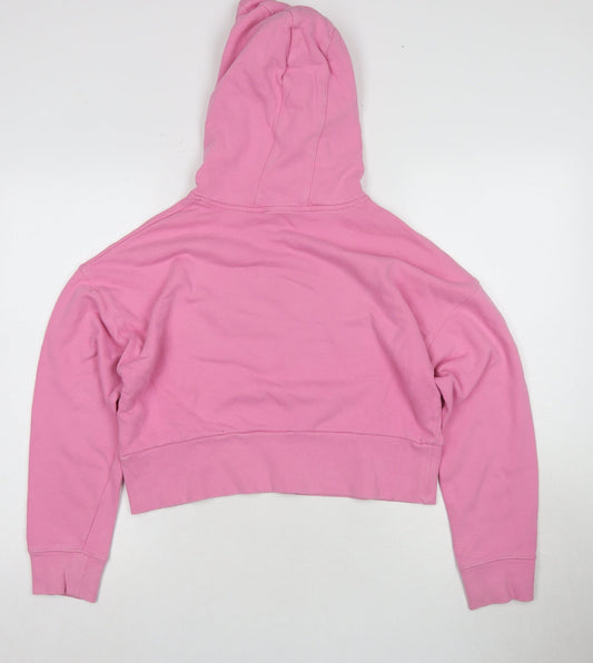 DKNY Women's Pink Hooded Pullover Hoodie XS