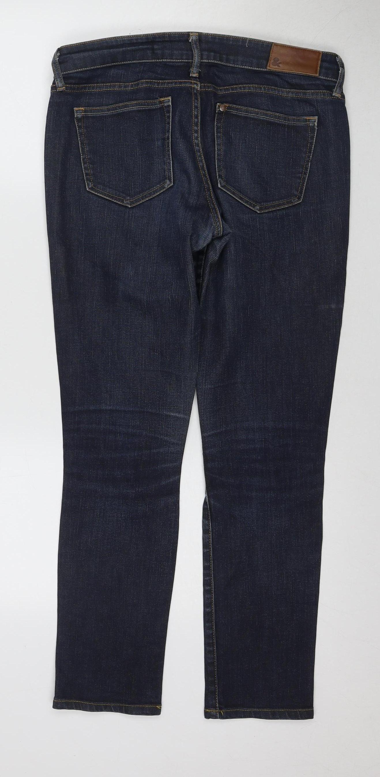 SQIN Women's Slim Fit Dark Blue Denim Jeans Size 1
