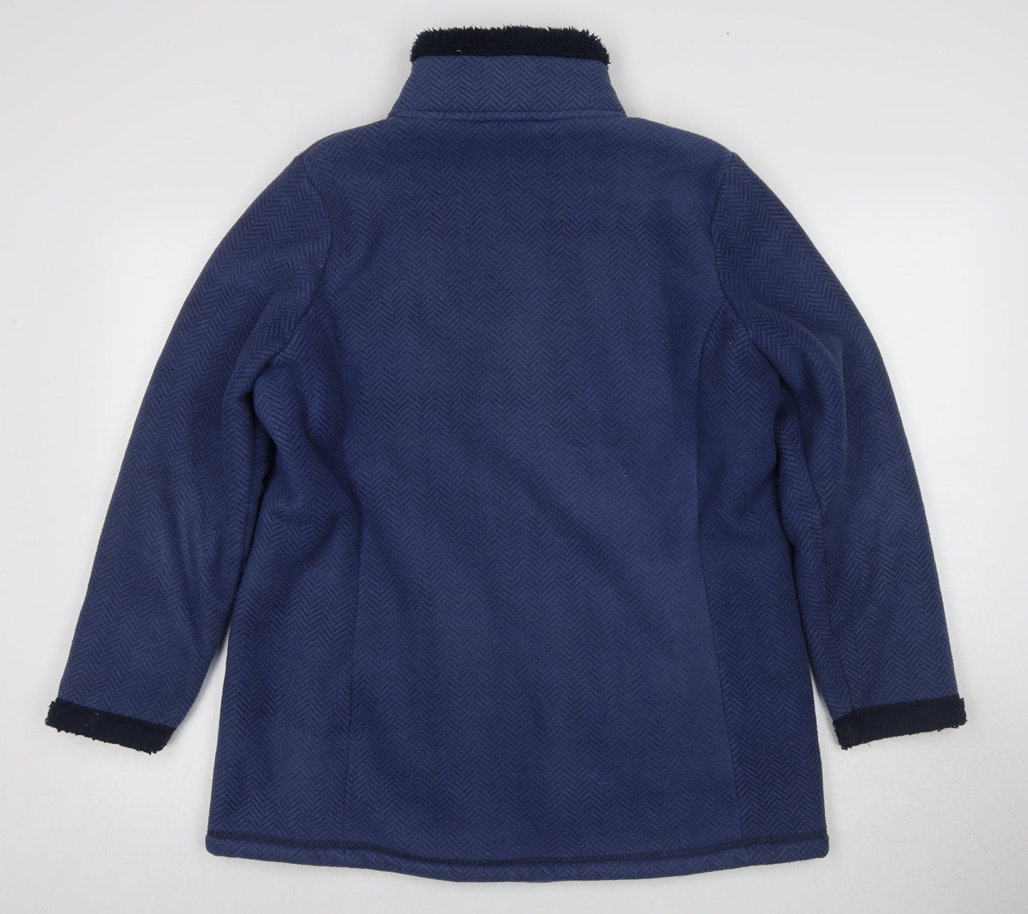 Bonmarché Women's Blue Zip Jacket Medium