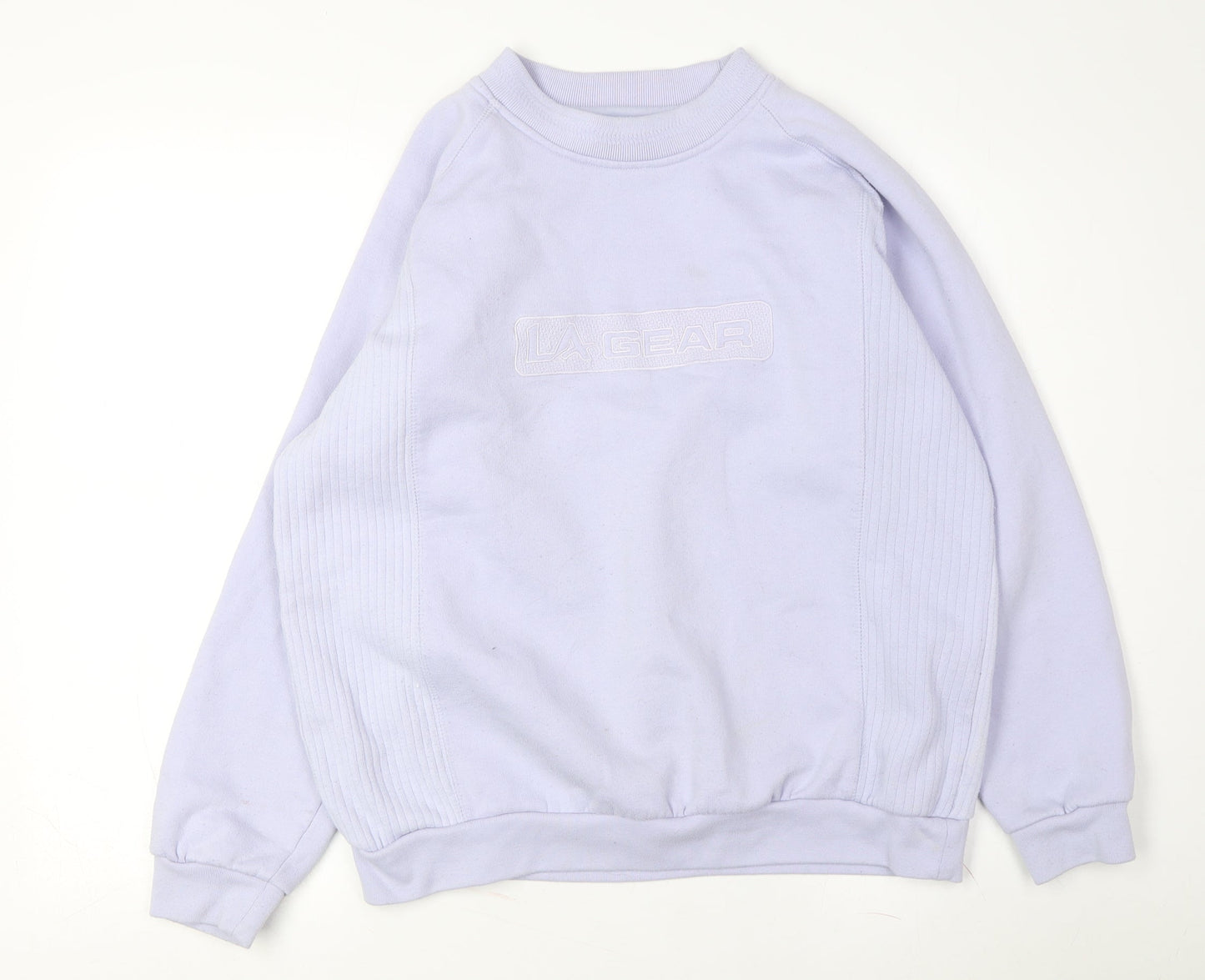 LA Gear Women's Blue Logo Pullover Sweatshirt Size Small