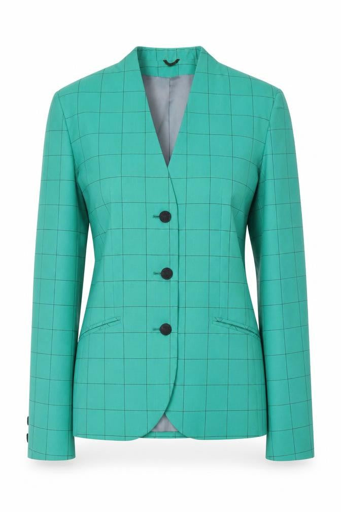 Womens UK Size 10 Regular Austin Reed Green Wool Blazer
