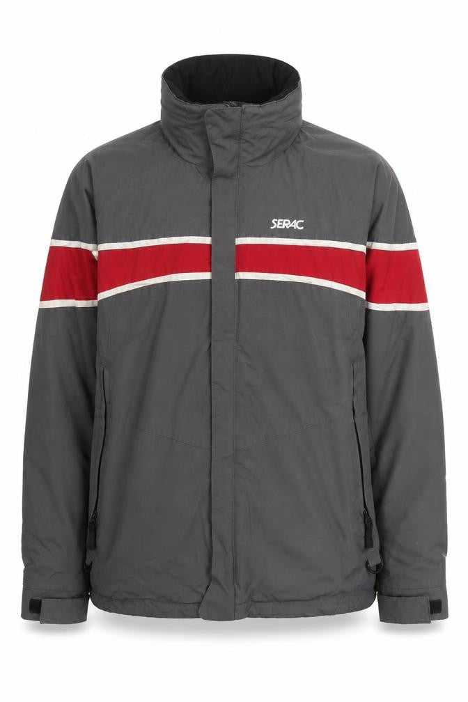 Serac Men's Grey Windbreaker Jacket Size M Casual Outdoor