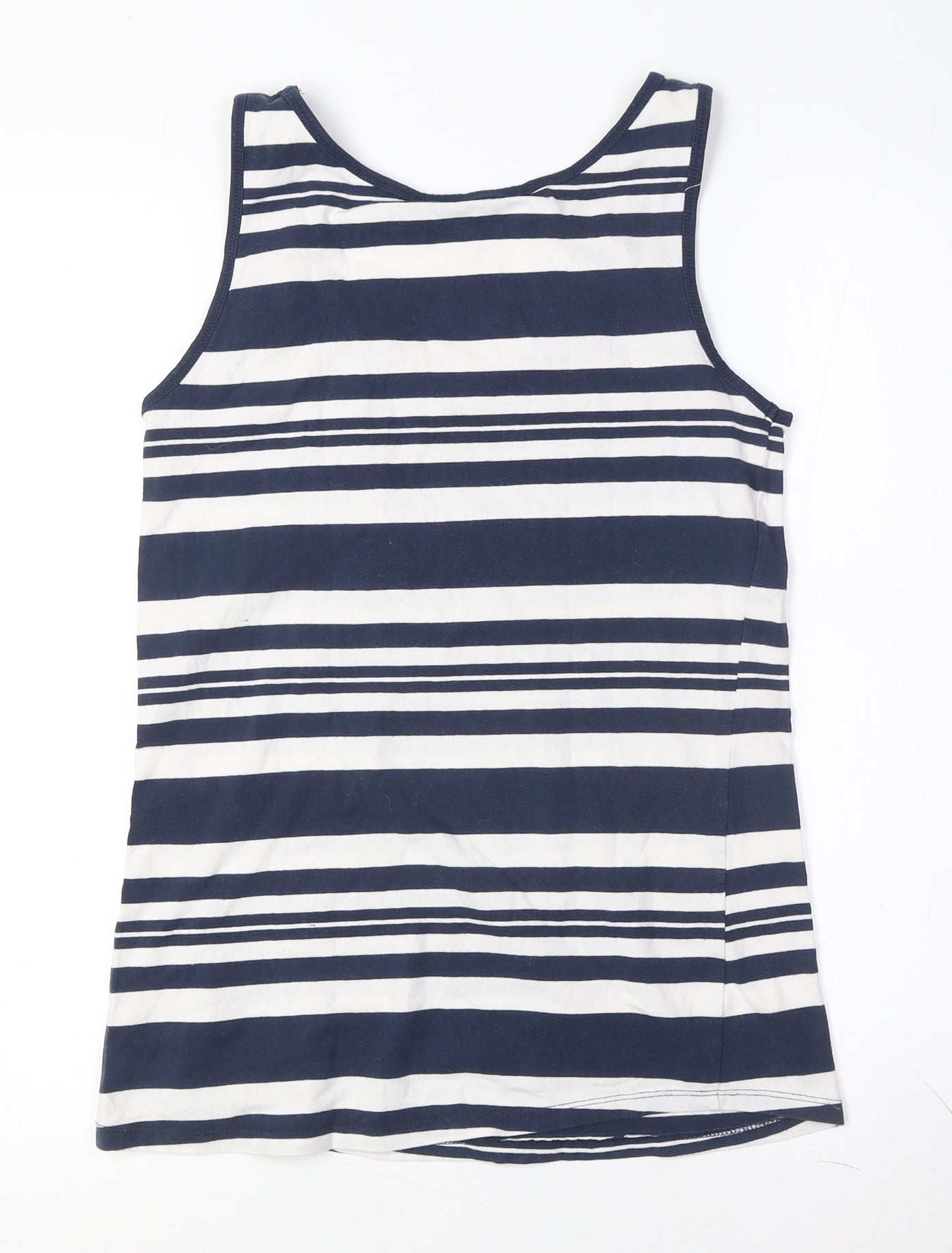 Crew Clothing Co. Women's Blue Striped Tank Top Size 10