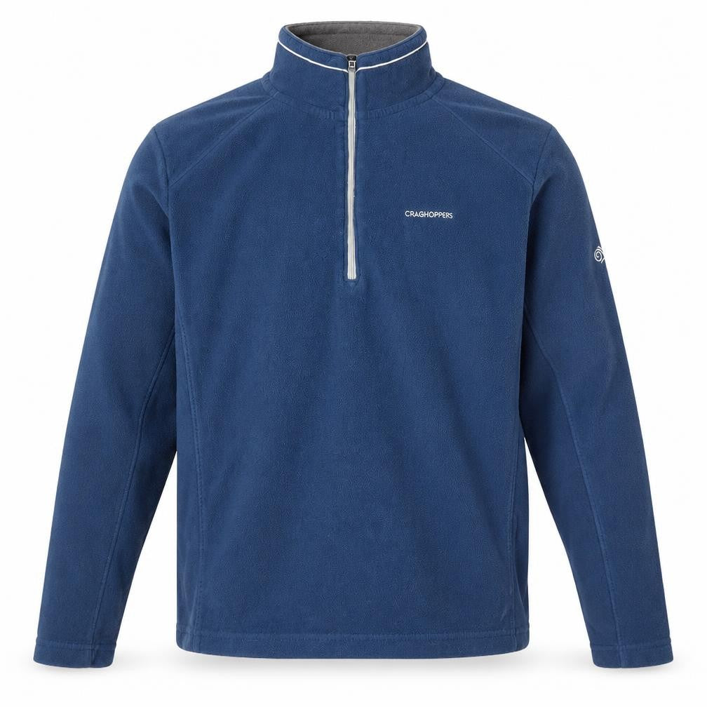 Mens UK S Regular Craghoppers Blue 1/2 Zip Sweatshirt