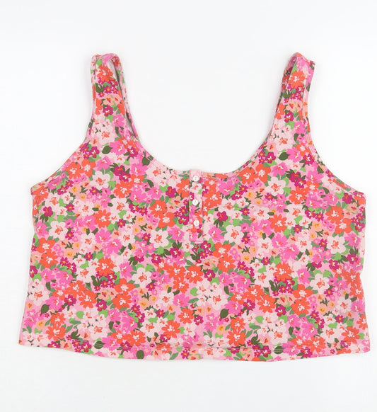 Old Navy Women's Cropped Floral Tank 2XL