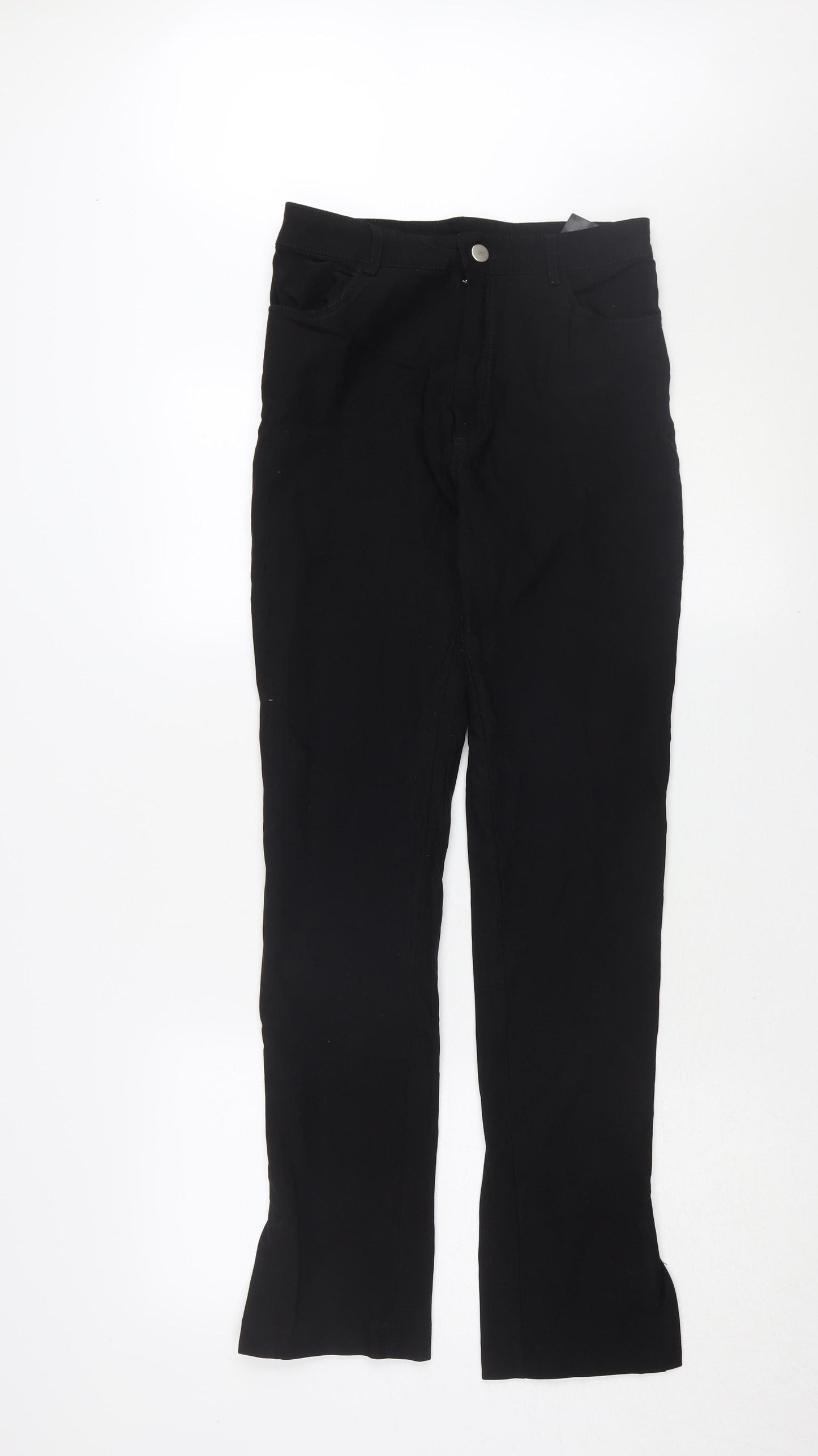 Monki Women's Black Straight Trousers Size 12