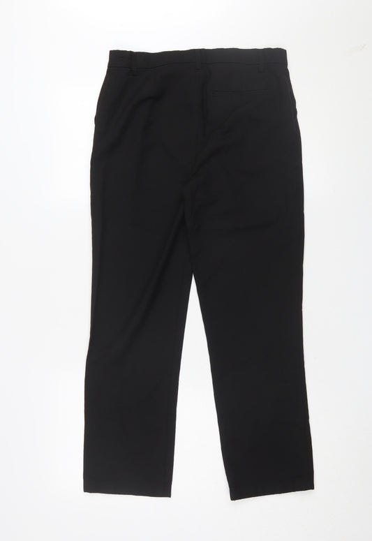 Very Boys Black School Trousers - 12-13 Years, Flame-Resistant