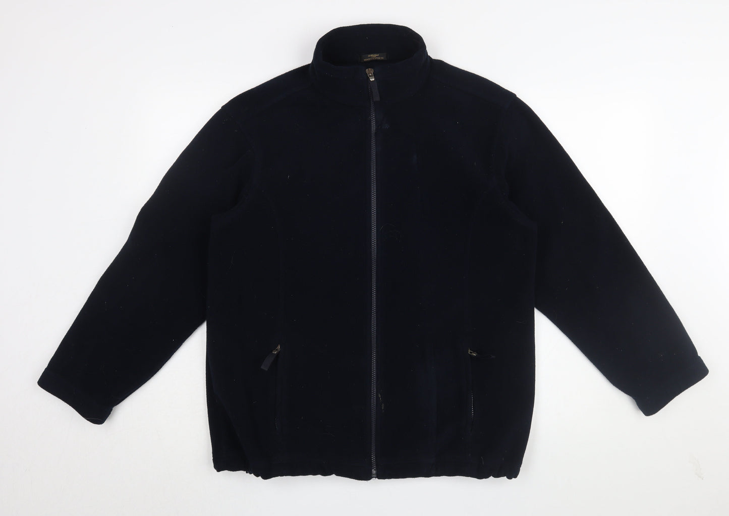 Marks and Spencer Black Unisex Fleece Jacket Size 12